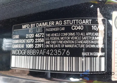 2010 Mercedes-Benz C 300 Luxury 4Matic/Sport 4Matic from USA, damaged, VIN WDDGF8BB9AF423576